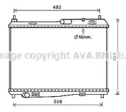 AVA QUALITY COOLING fd2620 -  Радиатор, охлаждение двигателя
